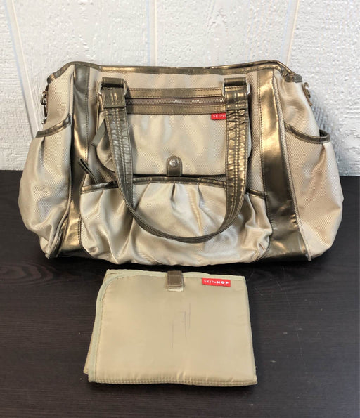 used Skip Hop Leather Tote Diaper Bag