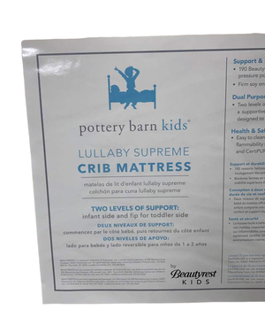 Pottery barn lullaby 2024 crib mattress reviews