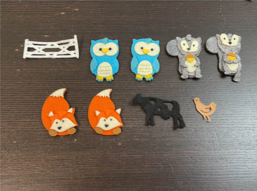 secondhand Felt Playset, With Animals