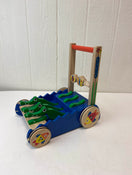 used Melissa & Doug Deluxe Chomp and Clack Alligator Wooden Push Toy And Activity Walker