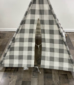 secondhand Crate & Kids Teepee, Grey Buffalo Check