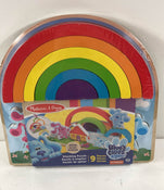 secondhand Melissa & Doug Blue's Clues & You! Wooden Rainbow Stacker Puzzle