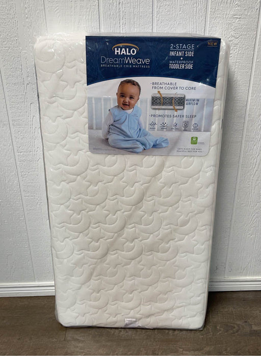 used Halo Dreamweave Crib Mattress