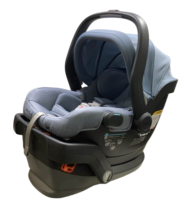 used UPPAbaby MESA V2 Infant Car Seat, Gregory (Blue Melange Merino Wool), 2023