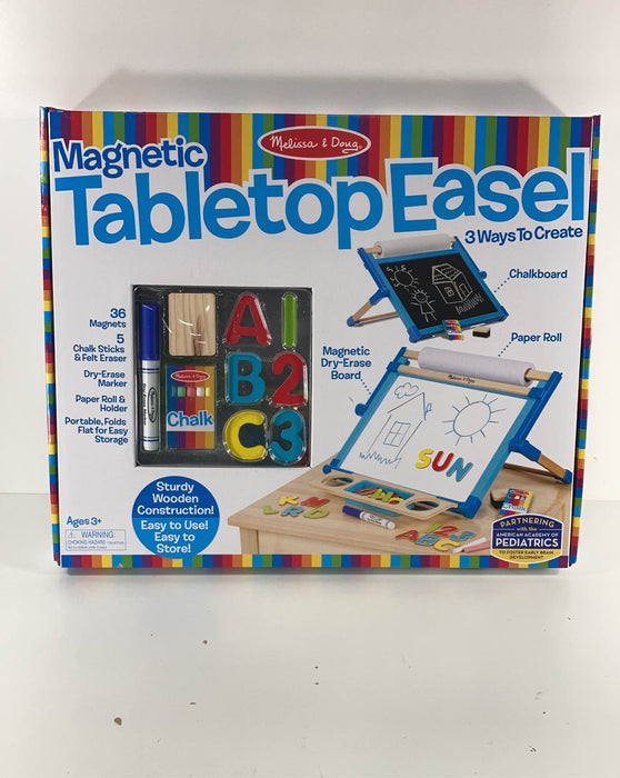 used Melissa & Doug Deluxe Double-Sided Tabletop Easel
