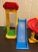 secondhand Fisher Price Little People Ramps Around Garage