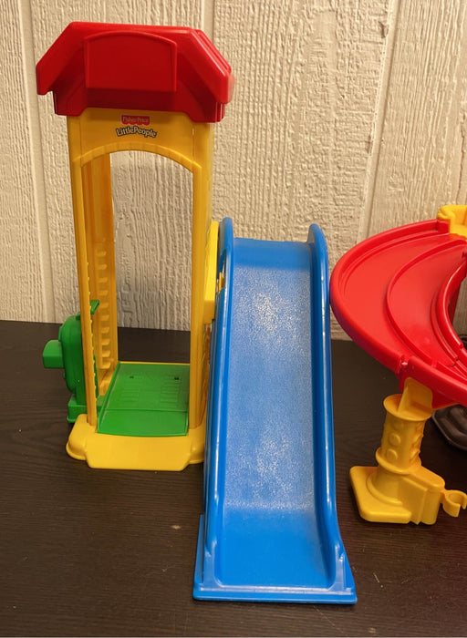 secondhand Fisher Price Little People Ramps Around Garage