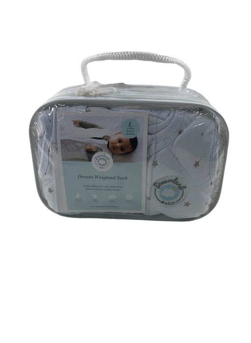 used Dreamland Weighted Sleep Sack, 12-24 months, Grey Star