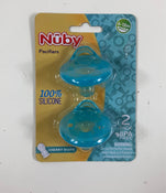 used Nuby Silicone Pacifier, 2 Pack