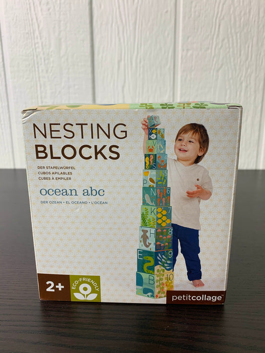used Petit Collage Nesting Blocks