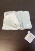 used Burt's Bees Baby Burp Cloths, 5-Pack, Blue