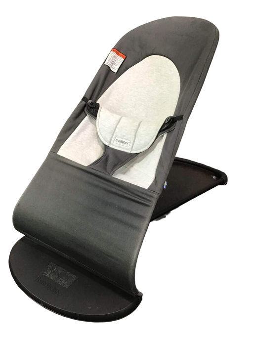 used BabyBjorn Bouncer Balance, Dark Grey/Grey, Black Frame