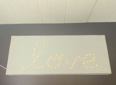 secondhand Restoration Hardware Baby & Child Light Up Love Sign