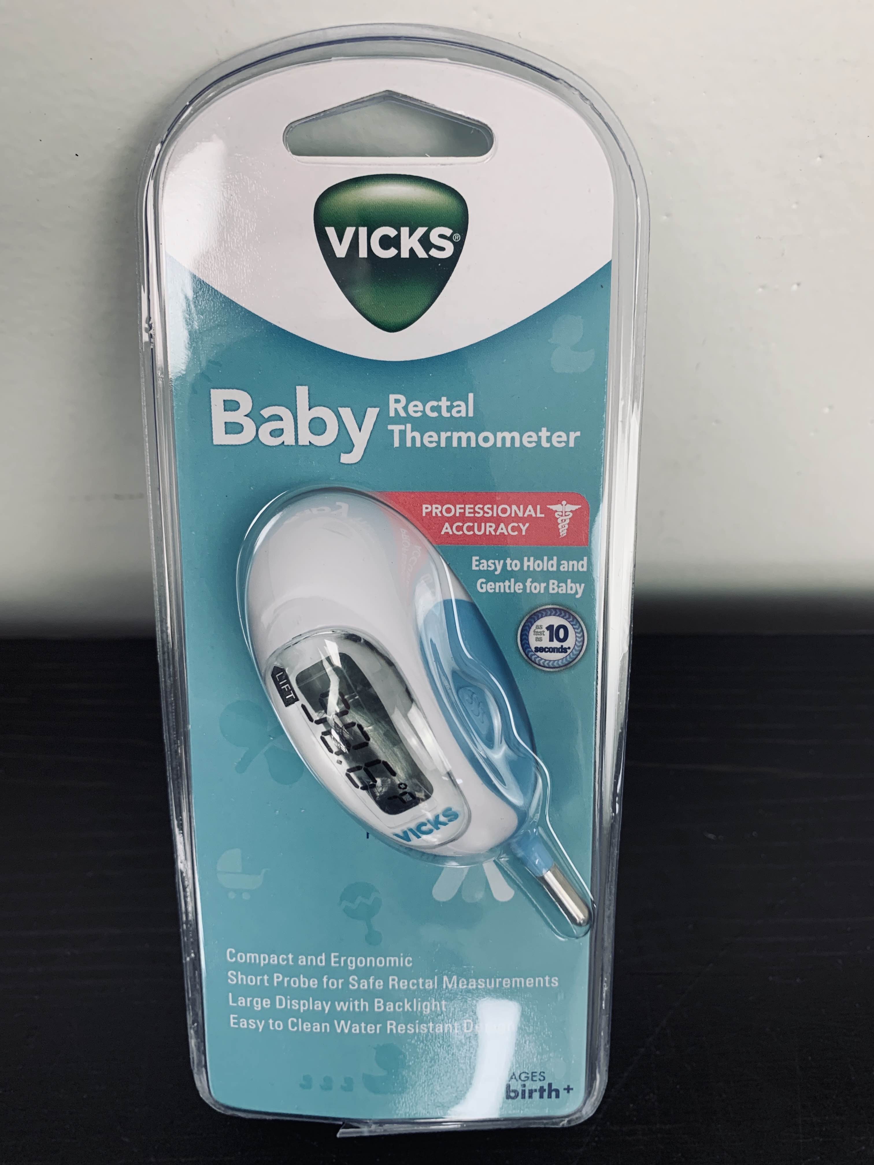 Vicks Pediatric Baby Rectal Thermometer Professional Accuracy