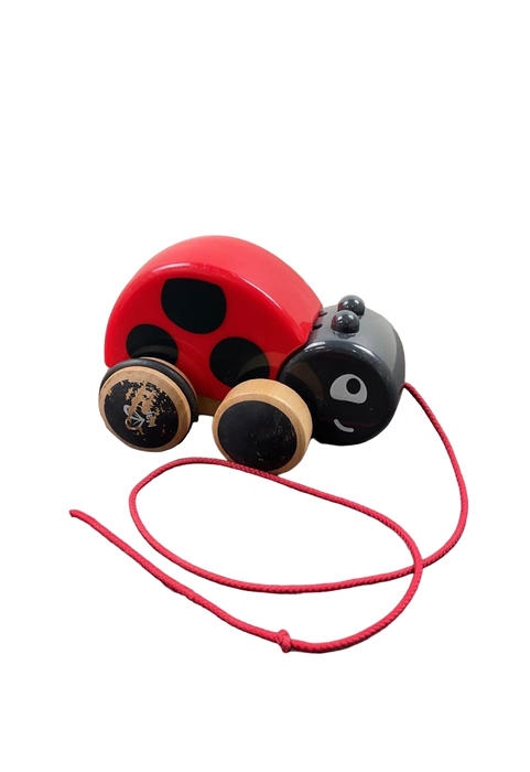 used Hape Ladybug Pull Along Toy