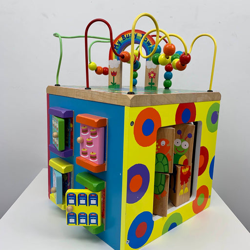 used ALEX Toys Discover My Busy Town Wooden Activity Cube