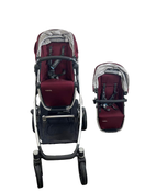 secondhand UPPAbaby VISTA Double Stroller, maroon