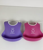 Shop BabyBjorn Feeding Bib Set 2 Pack, Purple/Pink at GoodBuy Gear
