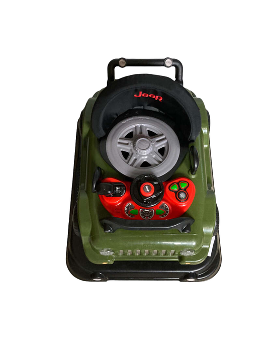 secondhand Delta Children Jeep Classic Wrangler 3-in-1 Grow With Me Walker, Anniversary Green