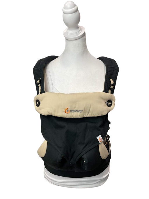 secondhand Ergobaby Four Position 360 Baby Carrier, Black/Tan