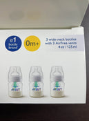 Shop Philips Avent Anti Colic Wide Neck Bottles, 4oz, 3 Pack at GoodBuy Gear