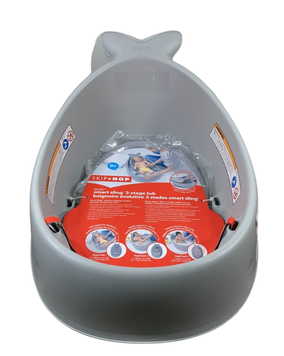 Shop Skip Hop Moby Bath Smart Sling 3-Stage Bathtub, Gray at GoodBuy Gear