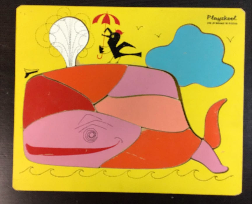 used Playskool Vintage Puzzle, -Whale