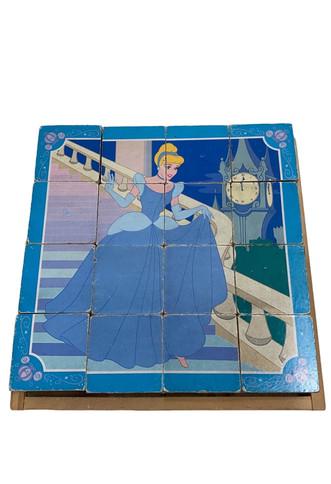 used Melissa & Doug Disney Princess Wooden Cube Puzzle