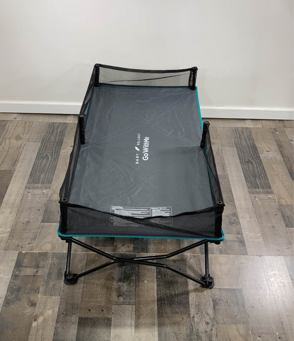 Shop Baby Delight Go With Me Bungalow Deluxe Portable Travel Cot, Teal/Grey at GoodBuy Gear