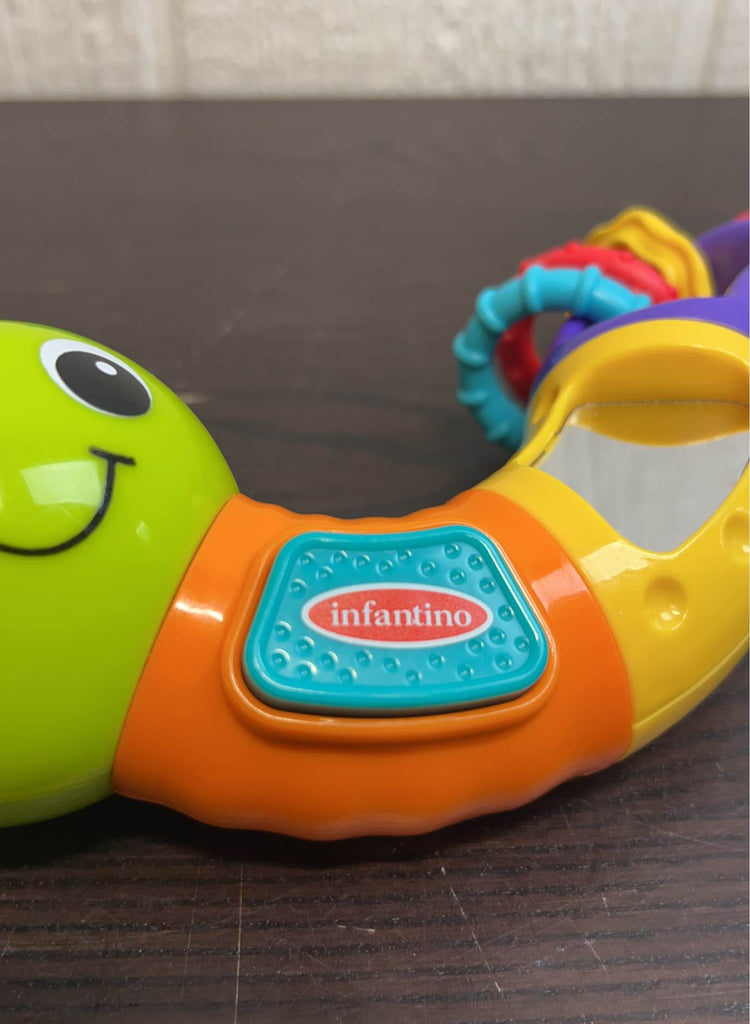 Infantino twist and play caterpillar rattle