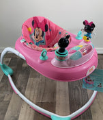 secondhand Bright Starts Disney Baby Minnie Mouse Baby Walker With Activity Station