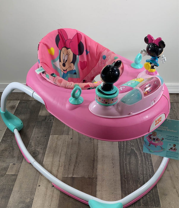 secondhand Bright Starts Disney Baby Minnie Mouse Baby Walker With Activity Station