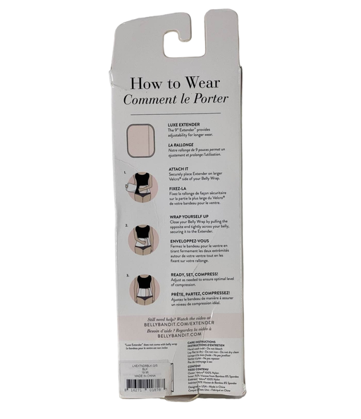 secondhand Belly Bandit Belly Wrap Extender, Black