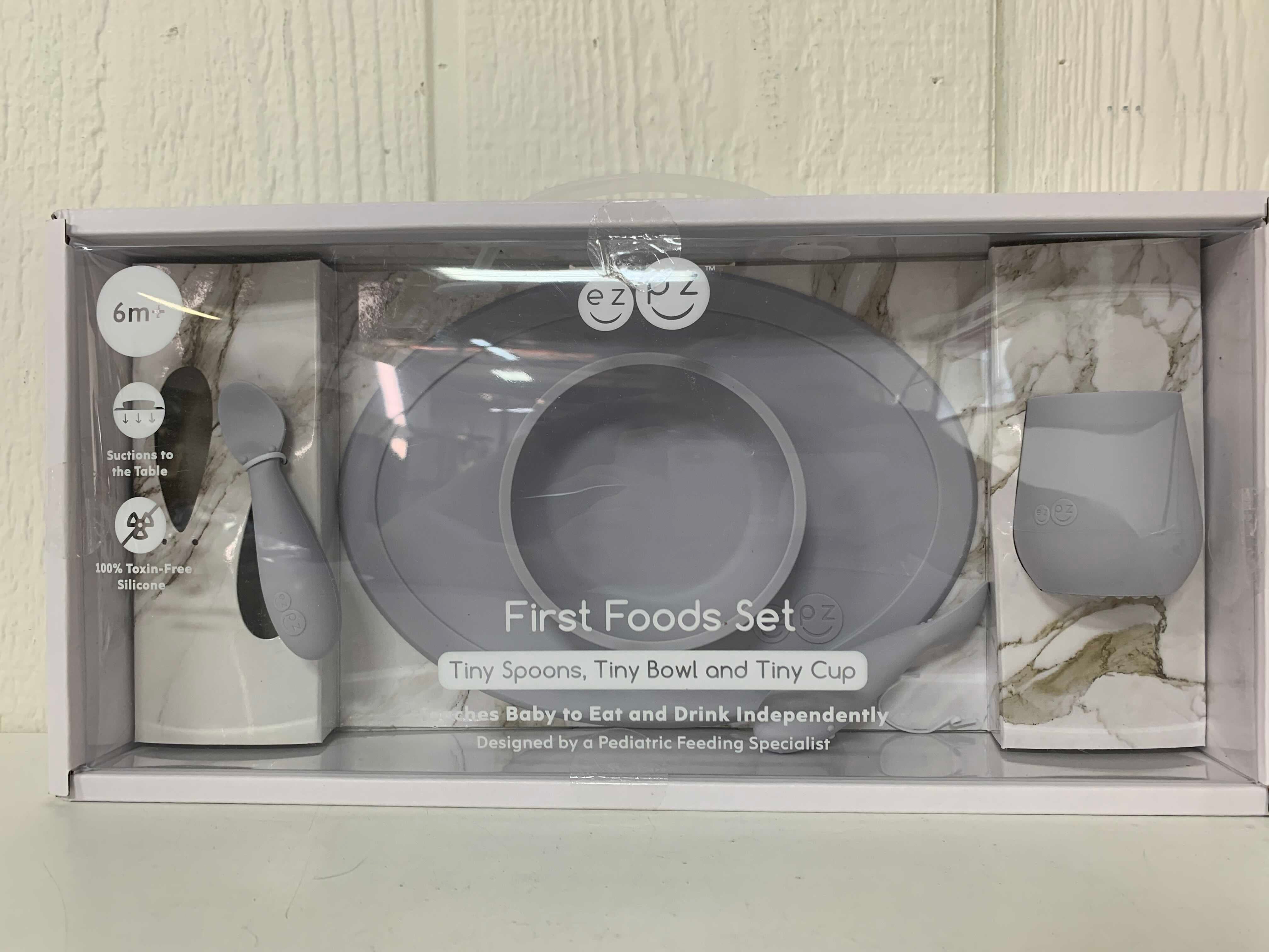 EZPZ First Foods Set - Tiny Bowl, Cup & 2 Spoons