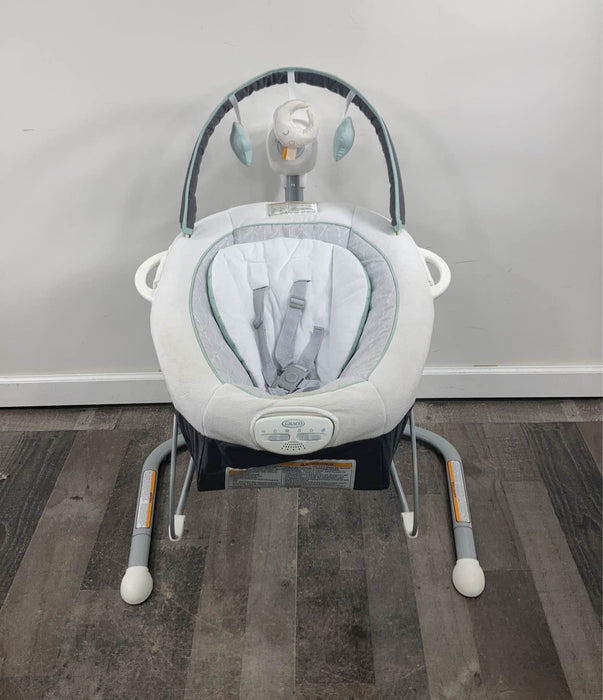 secondhand Graco Duet Sway LX Swing With Portable Bouncer