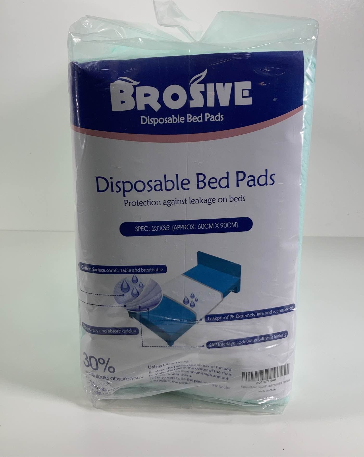 Disposable Incontinence Bed Pads Leak-Proof Breathable Brosive