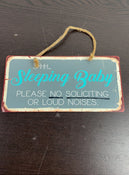 used Baby Sleeping Sign