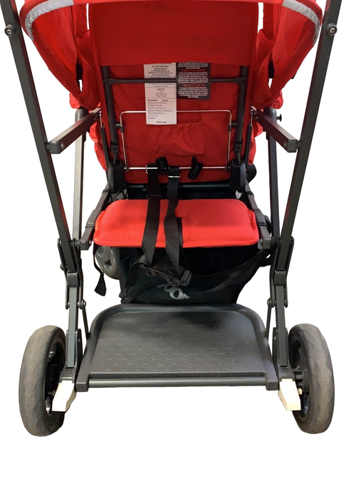 secondhand Joovy Caboose Ultralight Graphite Stroller, 2016, Red