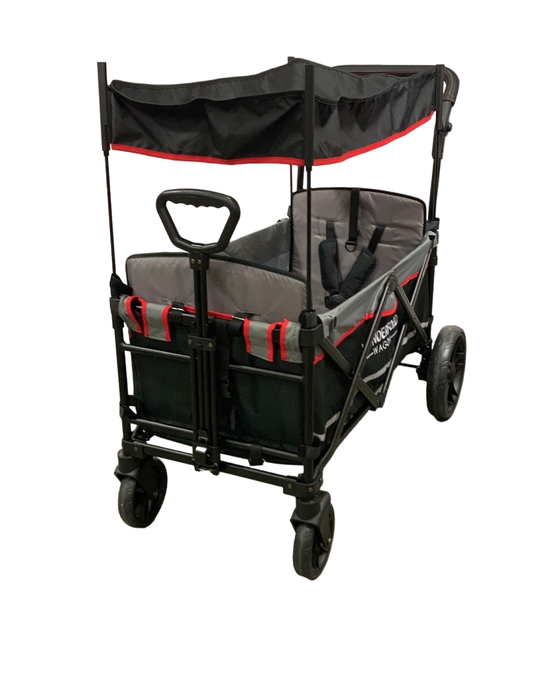 secondhand Wonderfold X2 Push + Pull Double Stroller Wagon, 2021, Black