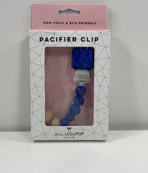 used LouLou Lollipop Pacifier Clip, Vintage Indigo