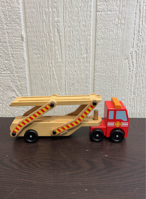 secondhand Melissa & Doug Emergency Vehicle Carrier