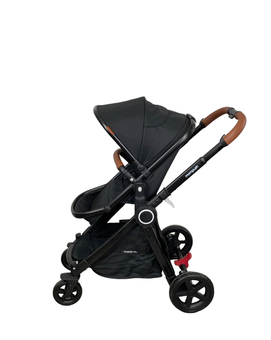 secondhand Mompush Ultimate 2 Baby Stroller, Black with Black Frame, 2023