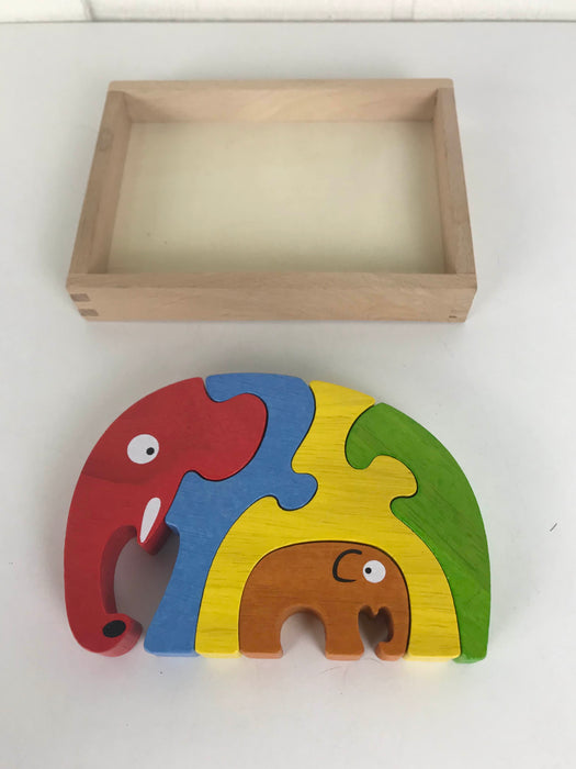 secondhand Begin Again Elephant Family Puzzle