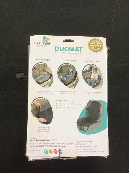 secondhand Summer Infant DuoMat Car Seat Protector