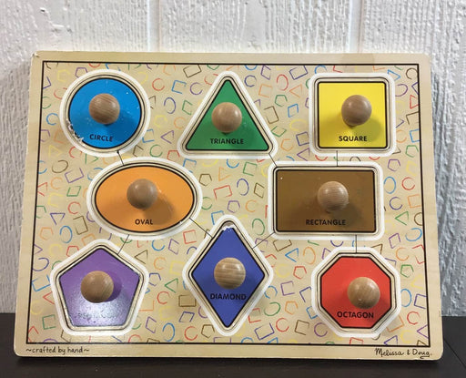 used Melissa & Doug Jumbo Knob Puzzle