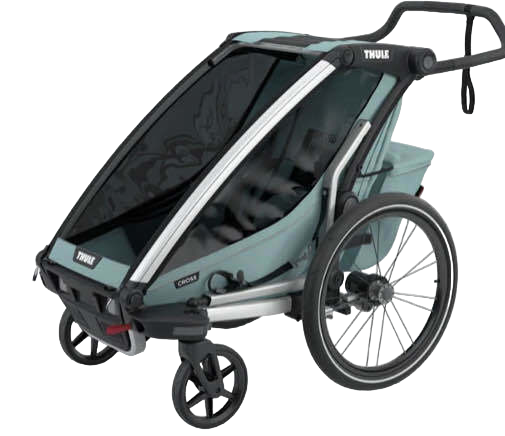 thule bike trailer stroller Thule Chariot Cross Bike Trailer Stroller 1 Seat, 2022, Alaska Blue