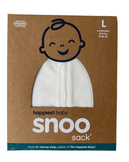 used Happiest Baby SNOO Sack, Large (18-25 lbs), Ivory