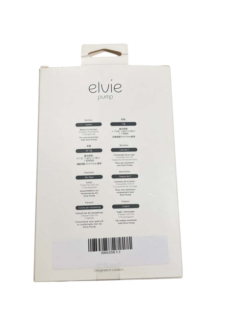 secondhand Elvie 5 oz. Breast Pump Bottles, 3 Pk