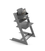 used Stokke Tripp Trapp High Chair with Baby Set and Tray, Storm Grey, White