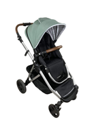 used Mockingbird Single to Double Stroller, 2022, Silver with Penny Leather, Watercolor Drops, Sage